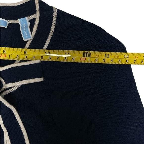 Draper James Nassau Navy Sailer Bow Sweater Dress Size extra small - Picture 9 of 14